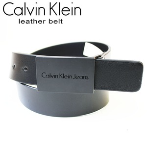 【ck-11kj02XZ01001】Calvin Klein Jeans カルバンクライン ジーンズ メンズ レザーベルト CKロゴ バックル レザー ベルト カッコイイ オシャレ 11KJ02XZ01