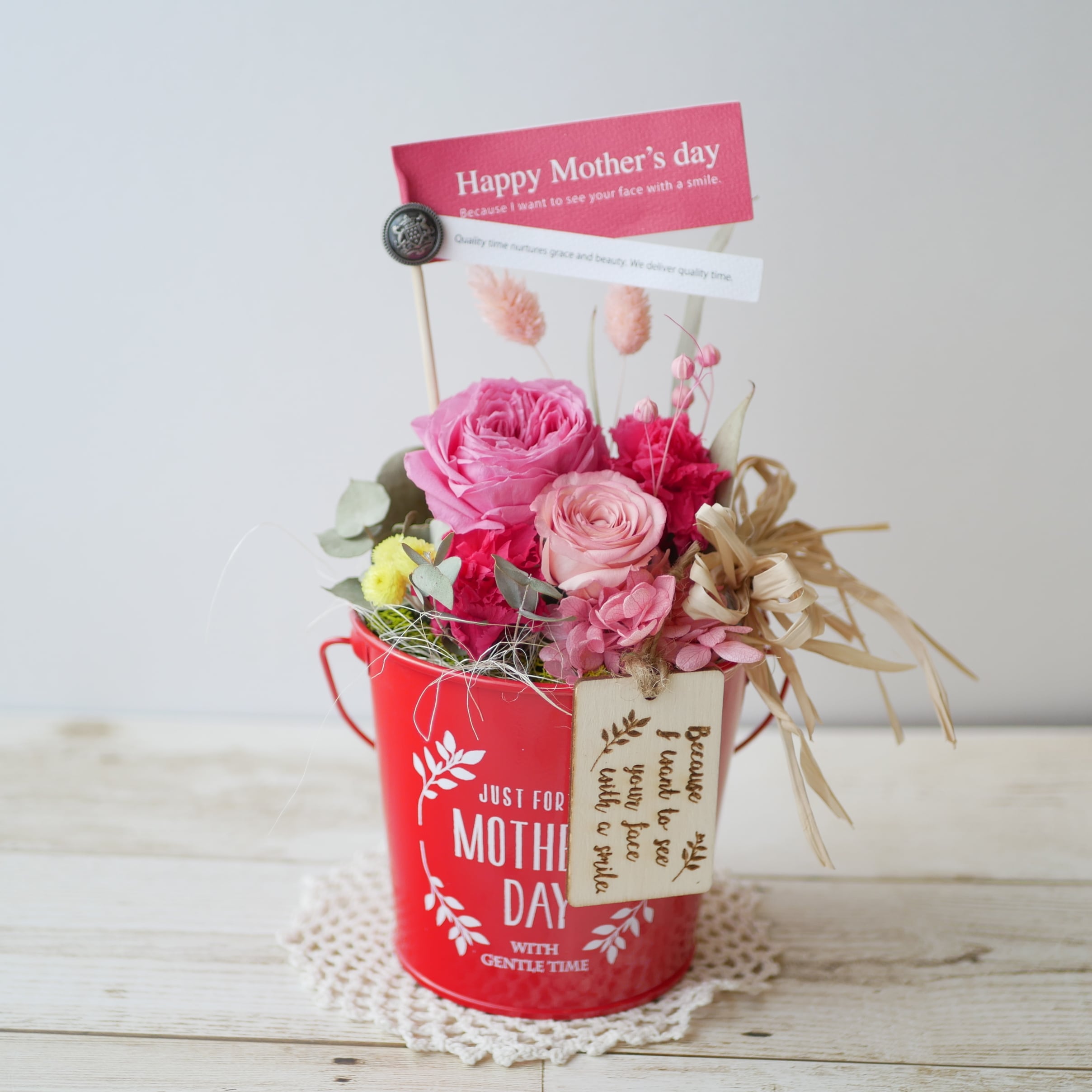 母の日限定!ブリキ缶アレンジメント