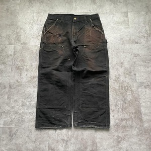 00s USA製 ブラック ダブルニー Carhartt カーハート