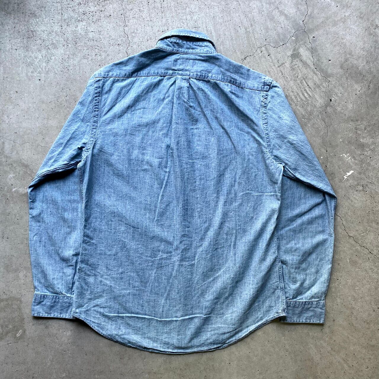 Ralph Lauren ラルフローレン 長袖 シャンブレーシャツ メンズL 古着