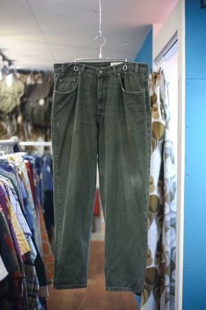Eddie Bauer dark green fade denim