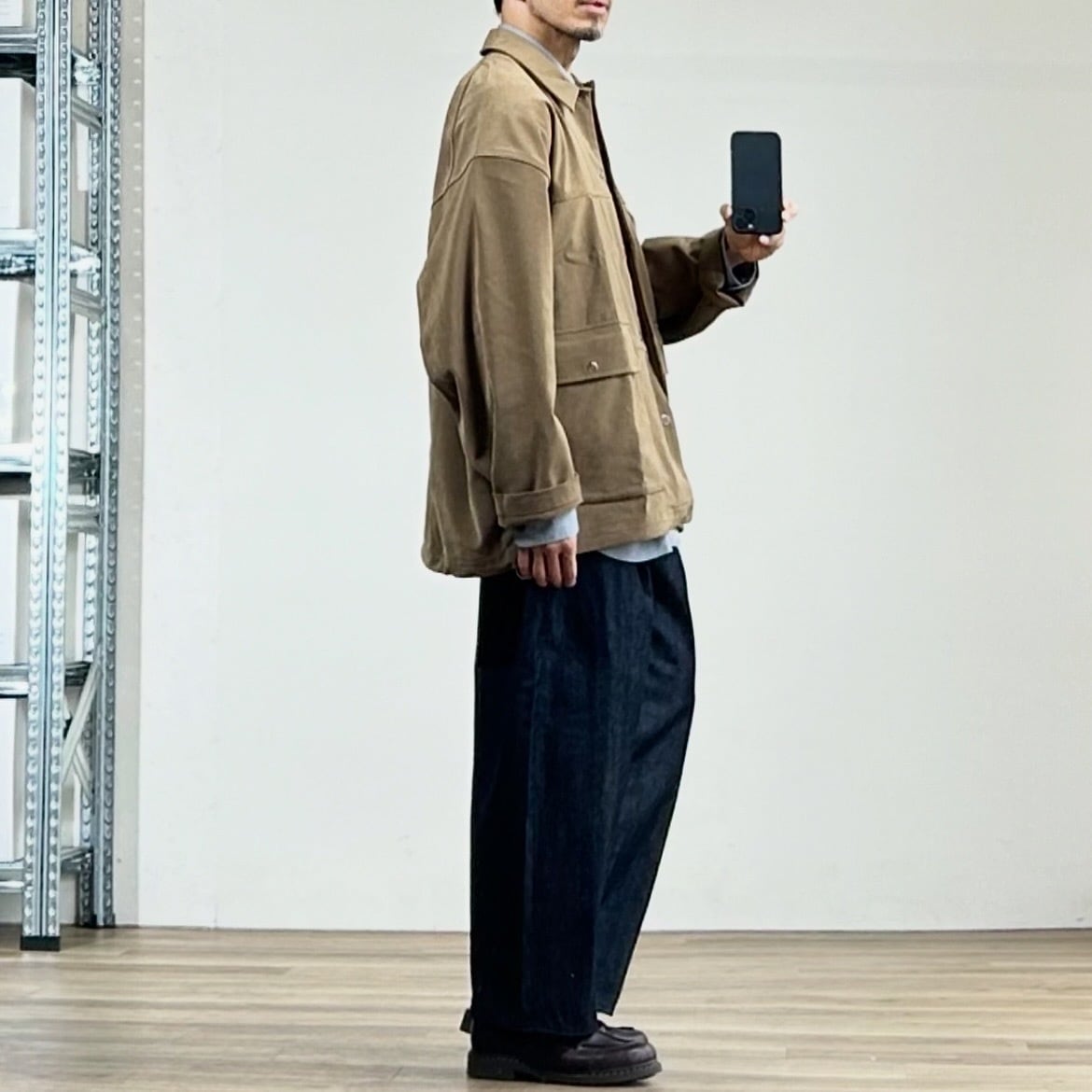 25AW》【KELEN】VEGAN SUEDE COVERALL 