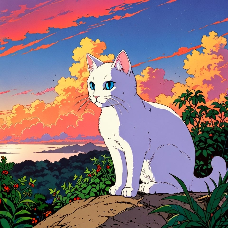 空を見上げる猫【AIイラスト】（20枚セット） | ImaginaryStock