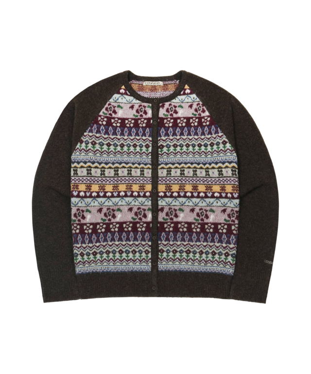 [COYSEIO] COTTAGE KNIT CARDIGAN BROWN 正規品 韓国ブランド 韓国通販 韓国代行 韓国ファッション コイセイオ 日本 店舗