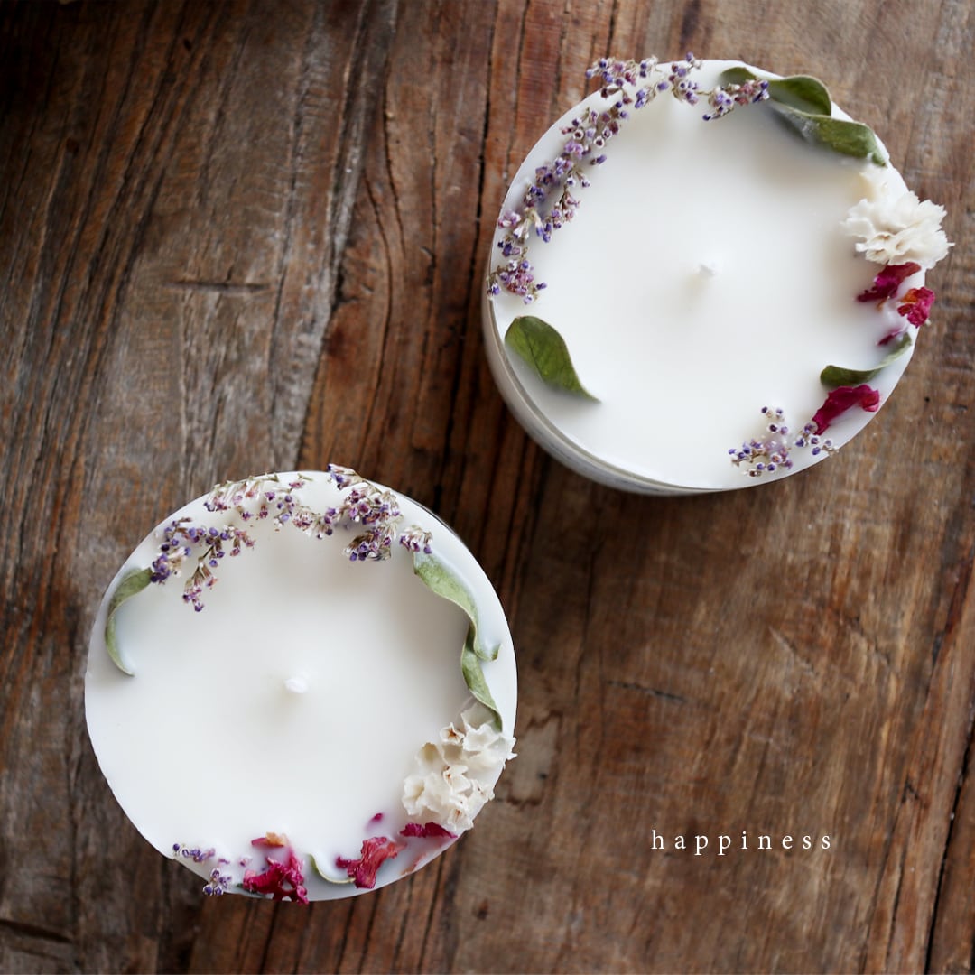 happiness】ボタニカルソイキャンドル | fou d'amour オンラインストア