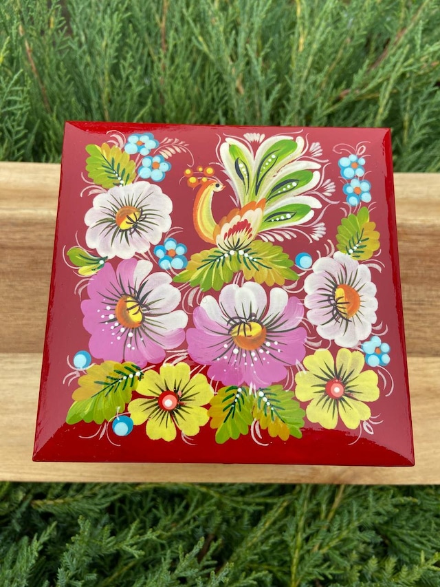 ペトリキフカ・ジュエリーボックス 12сm（ホメンコ）