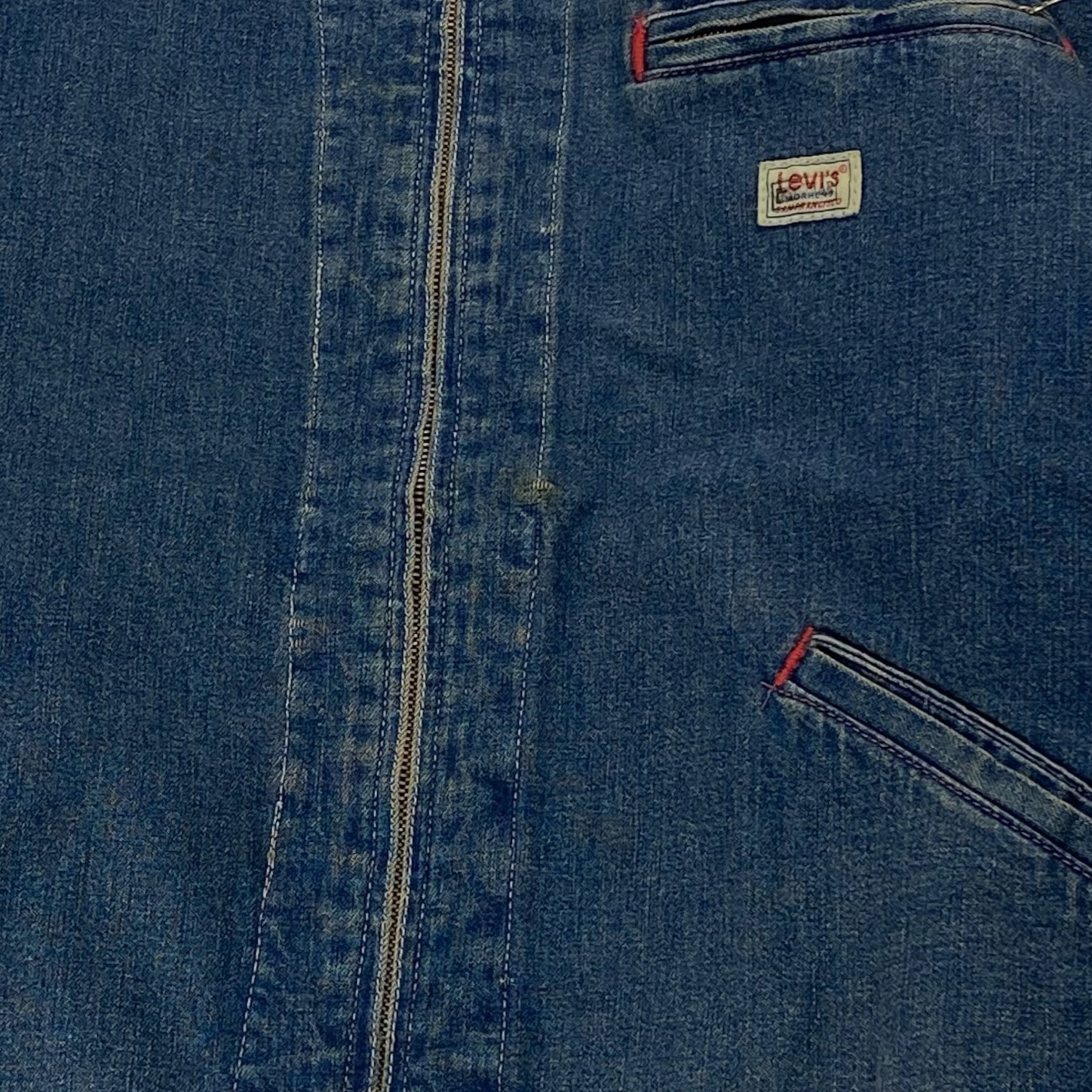 90's】 リーバイス USA製 デトロイトタイプ デニムジャケット 短丈 襟