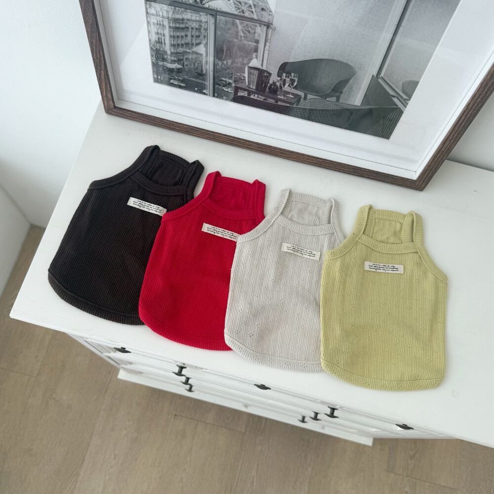 予約/【Lazy pet】Perforated Tank Top