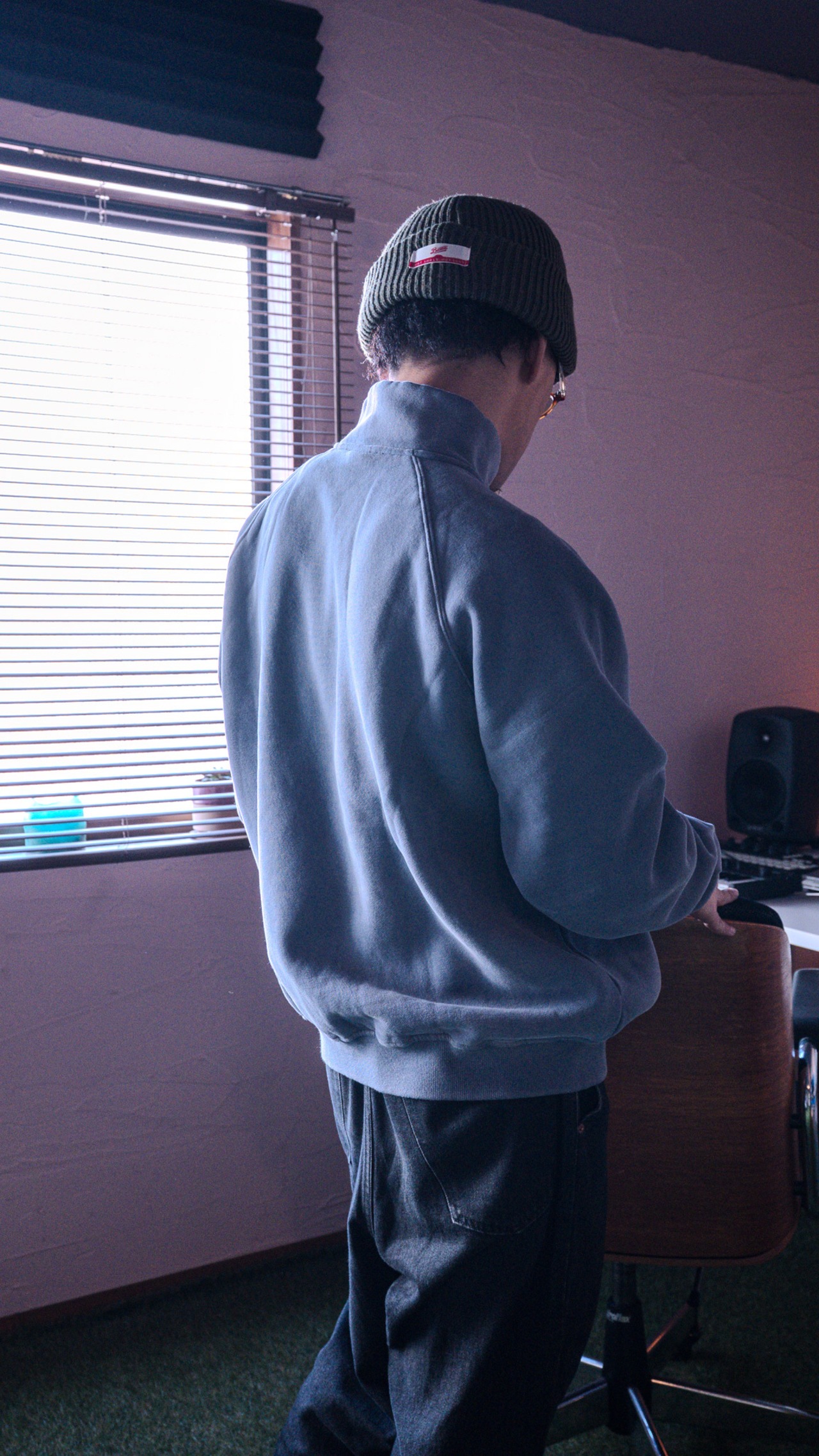 Logo Vintage Washed Halfzip Pullover [80's]