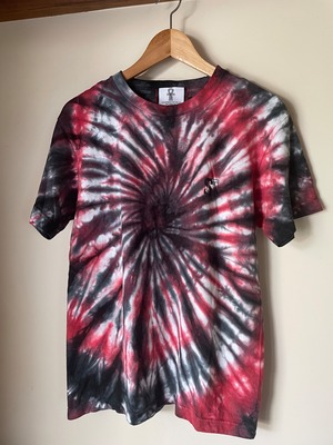 spiral T-shirt（red,black mix）