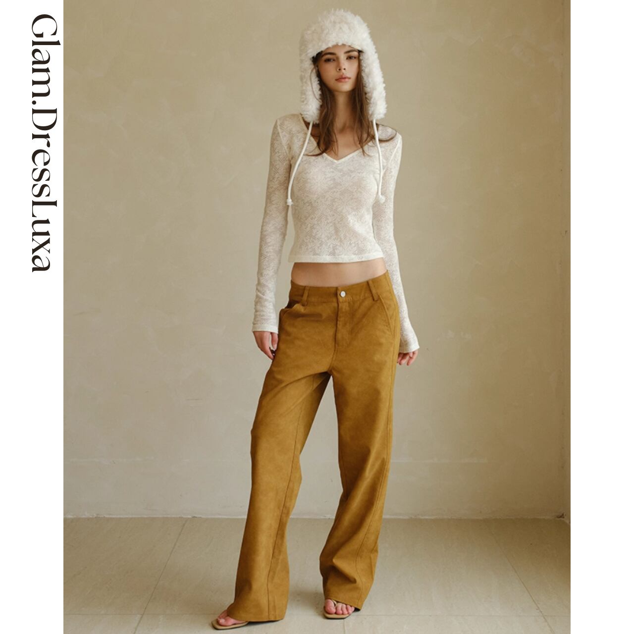 Suede Touch Relax Pants/2color_P420