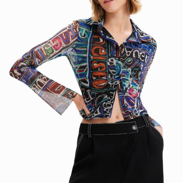 デシグアル Desigual シャツ レディース ネイビー2023春夏 L | ヨシダ ...