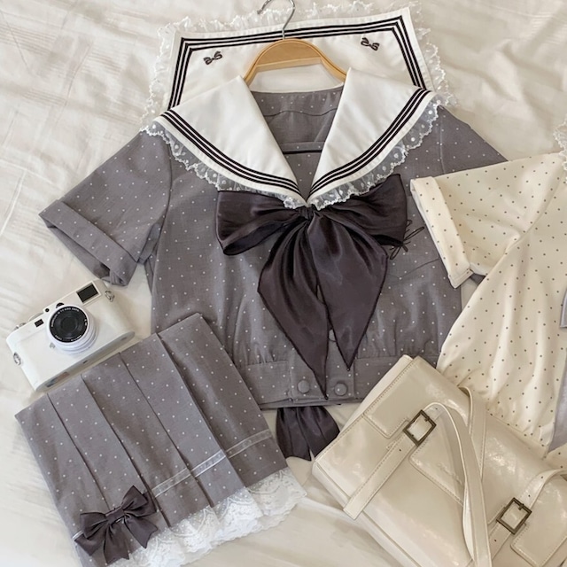 クラロリ スカーフ 蝶ネクタイ 夏服セーラー服 ネックリボン