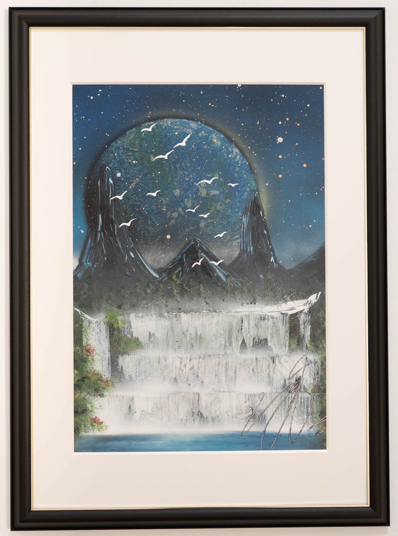 Nature / 宇宙、自然をテーマにしたスプレーアート作品 原画販売アート