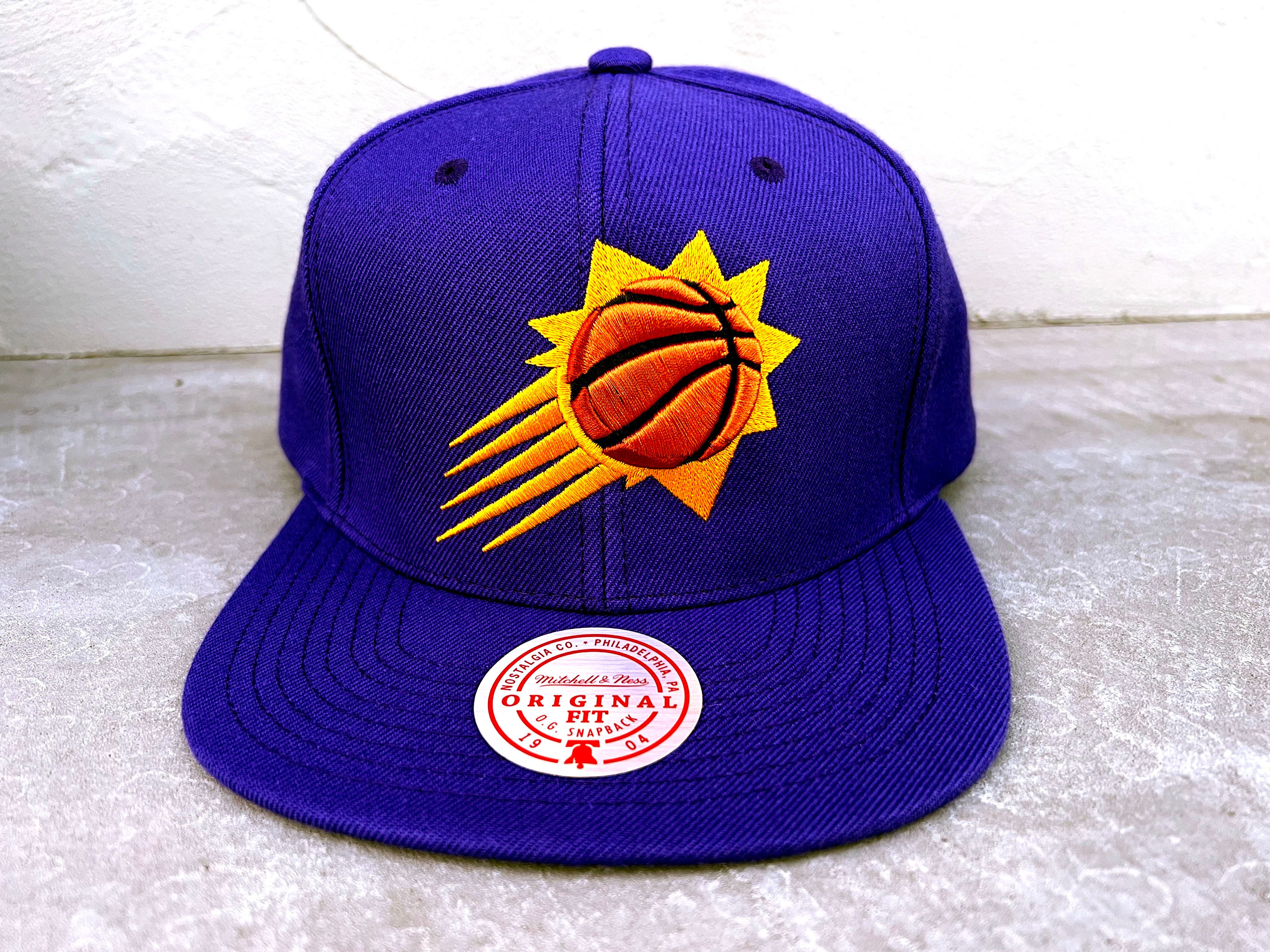 Mitchell & Ness 90SOLDLOGO PURPLE phoenixSUNS' スナップバック デビッドブッカー