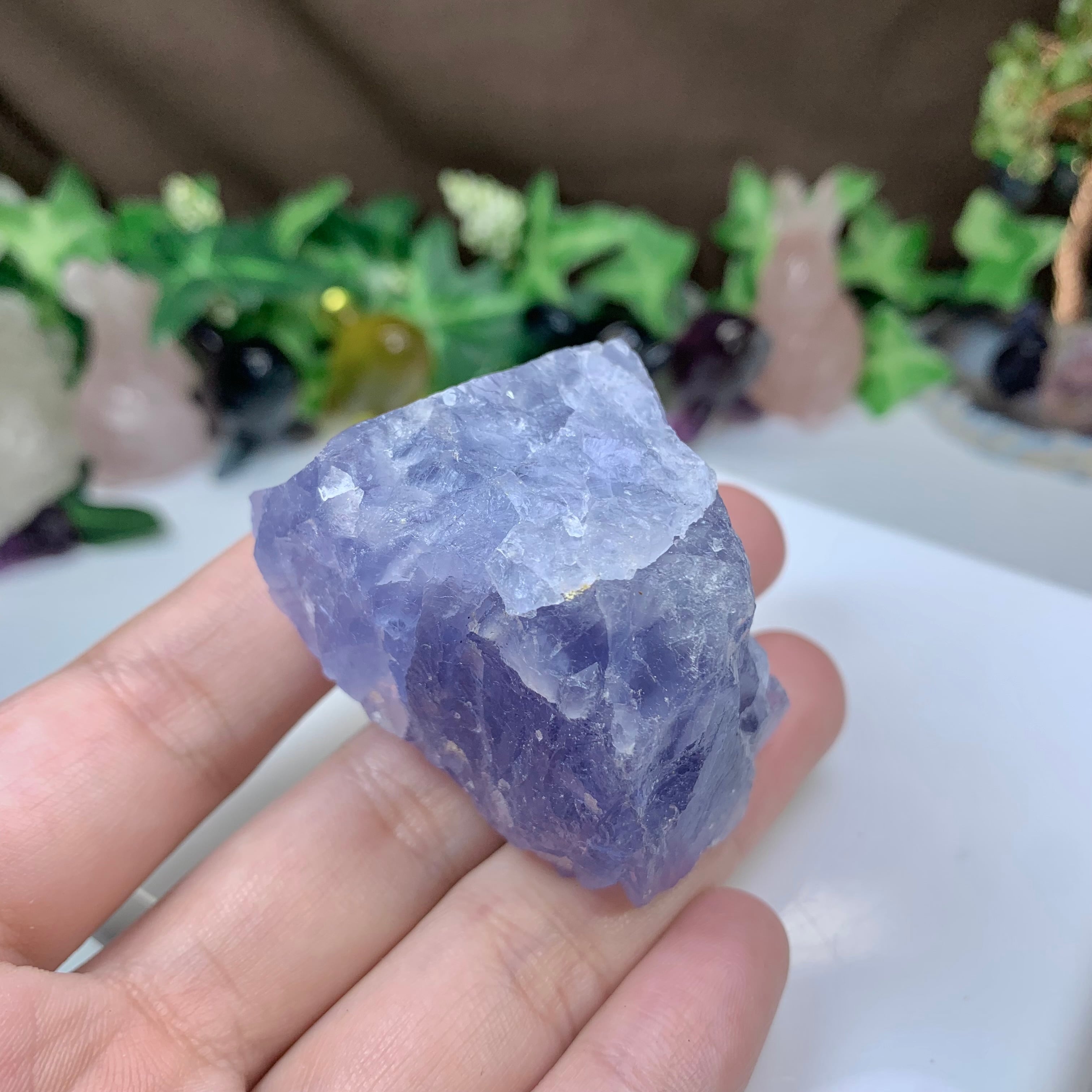 32.幻想的な色合い☆ヤオガンシャン産・ブルーフローライト原石