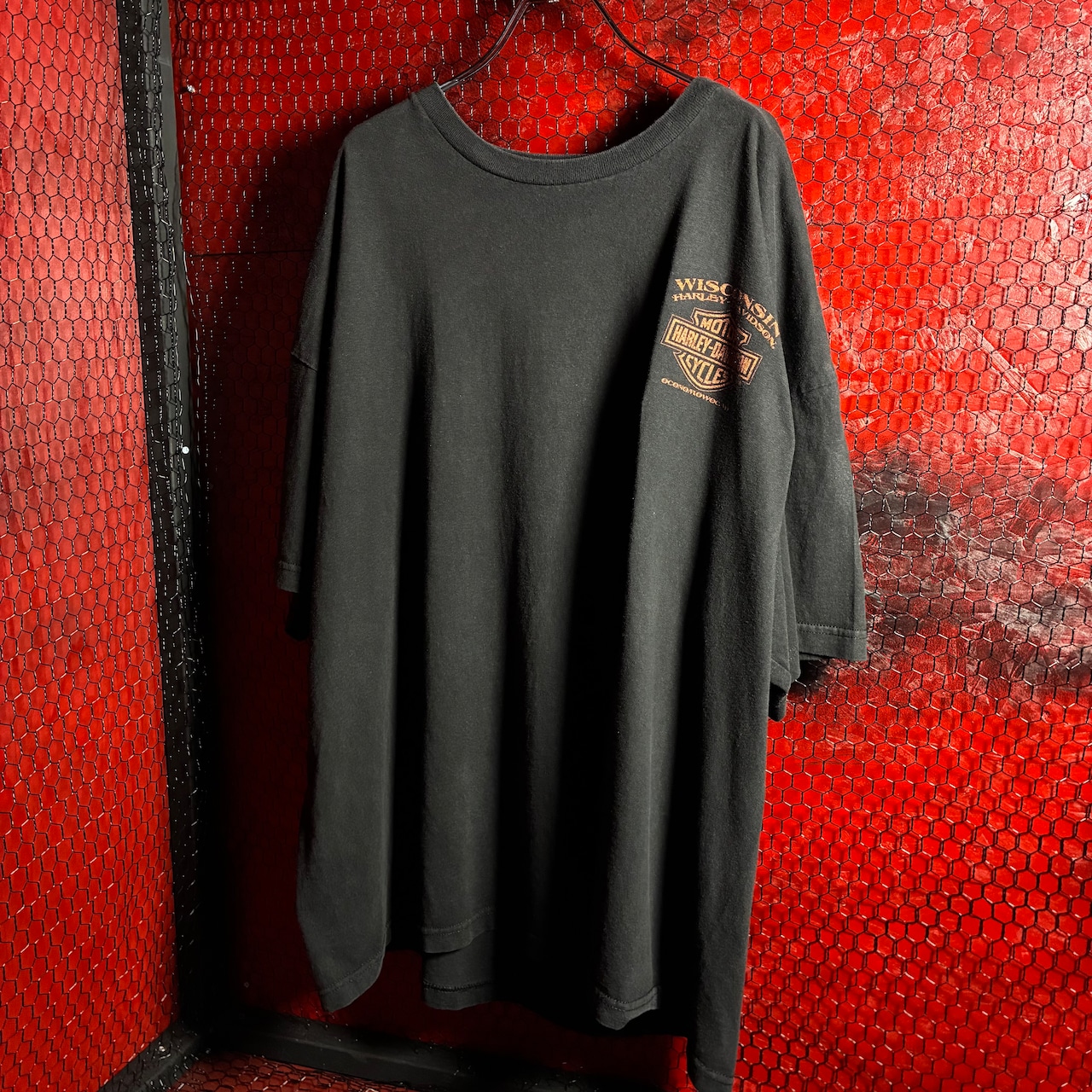 HARLEY-DAVIDSON オーバーサイズTシャツ イーグル ブラック ハーレー