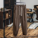 Snap Button Fly Drawcord Jogger Pants ◇2color H0655