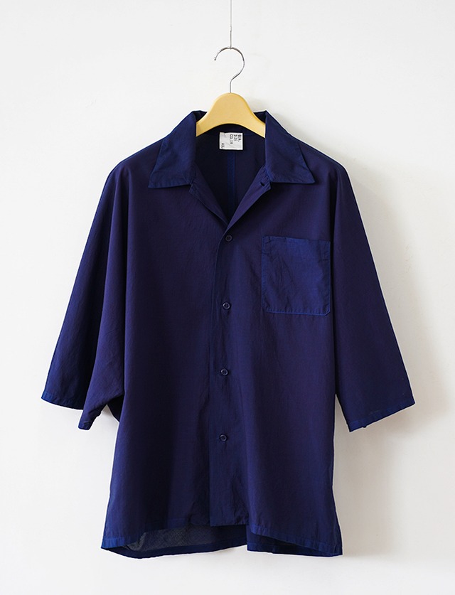 aulico : SHORT SLEEVE SHIRT / NAVY