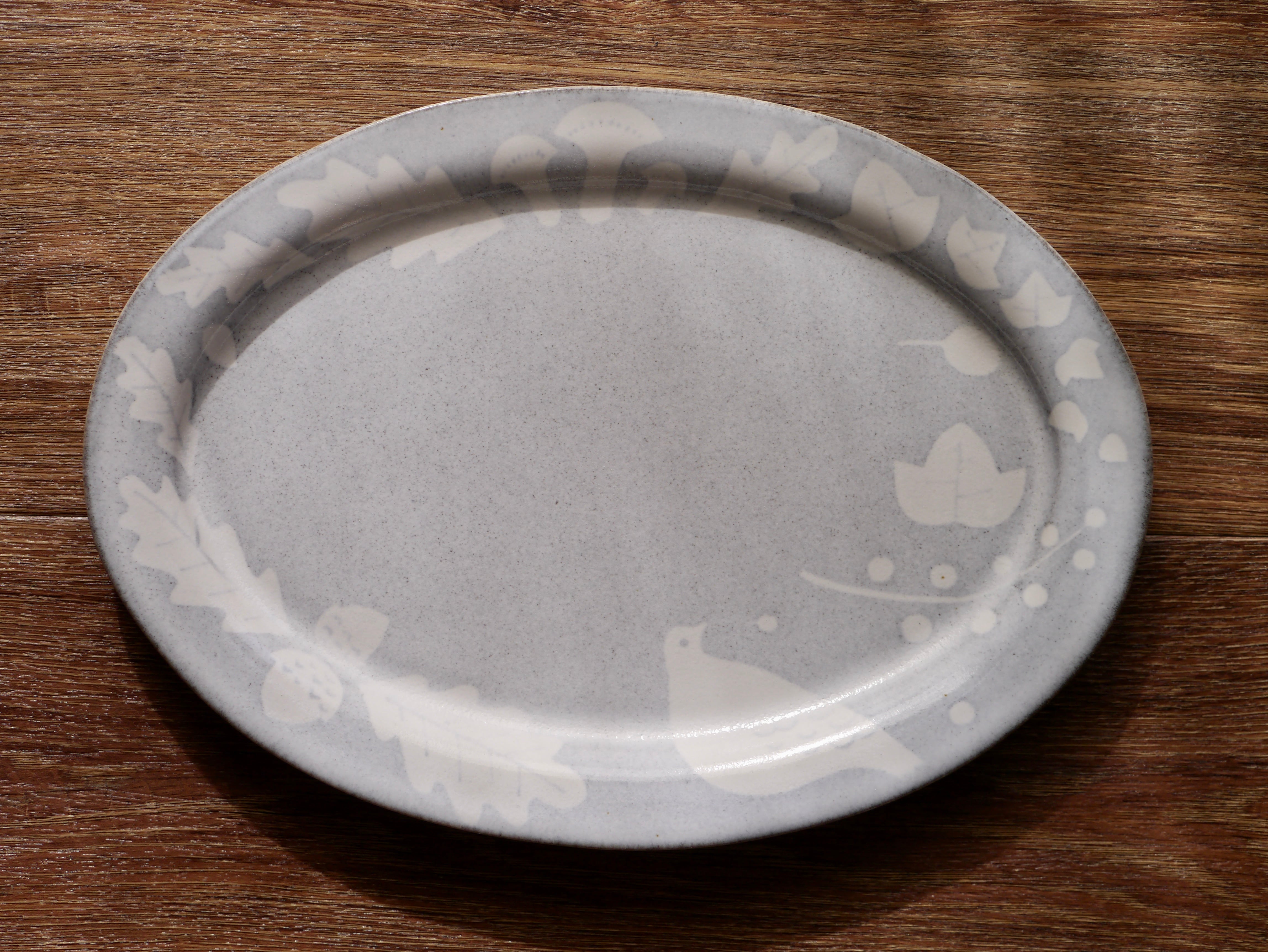 森のオーバルプレート | ITOGA POTTERY