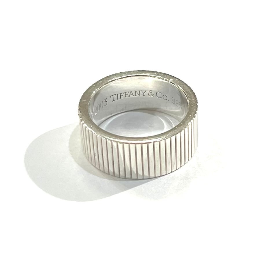 希少 【TIFFANY&CO】【12.5号】2604 コインエッジリング SV925シルバー