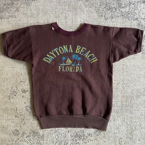 1960s  Vintage  Daytona Beach S/S Sweatshirt  S位  F872