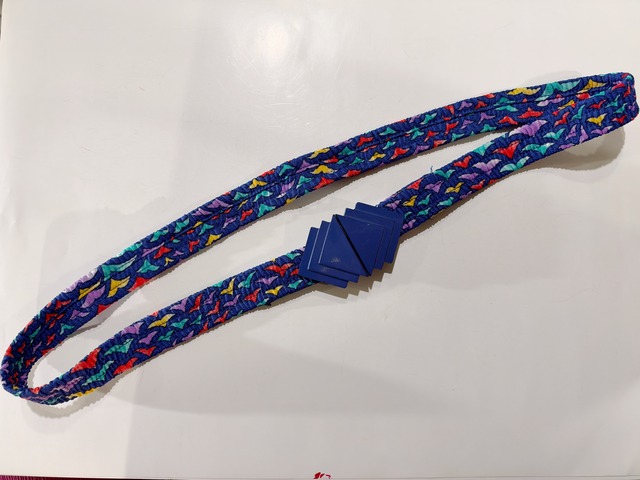 80s geometric belt