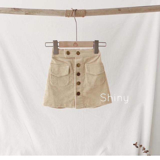 【即納】コーデュロイスカート1色 100～140 　女の子スカート　冬物スカート