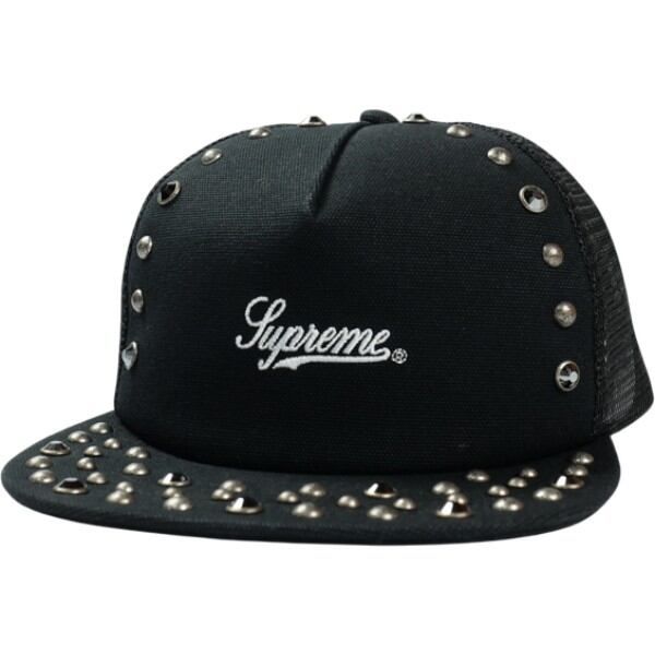 【SUPREME】新品未使用 24AW ラインストーンロゴキャップ 黒 Size【フリー】 SUPREME シュプリーム ×b.b.Simon 25FW Studded