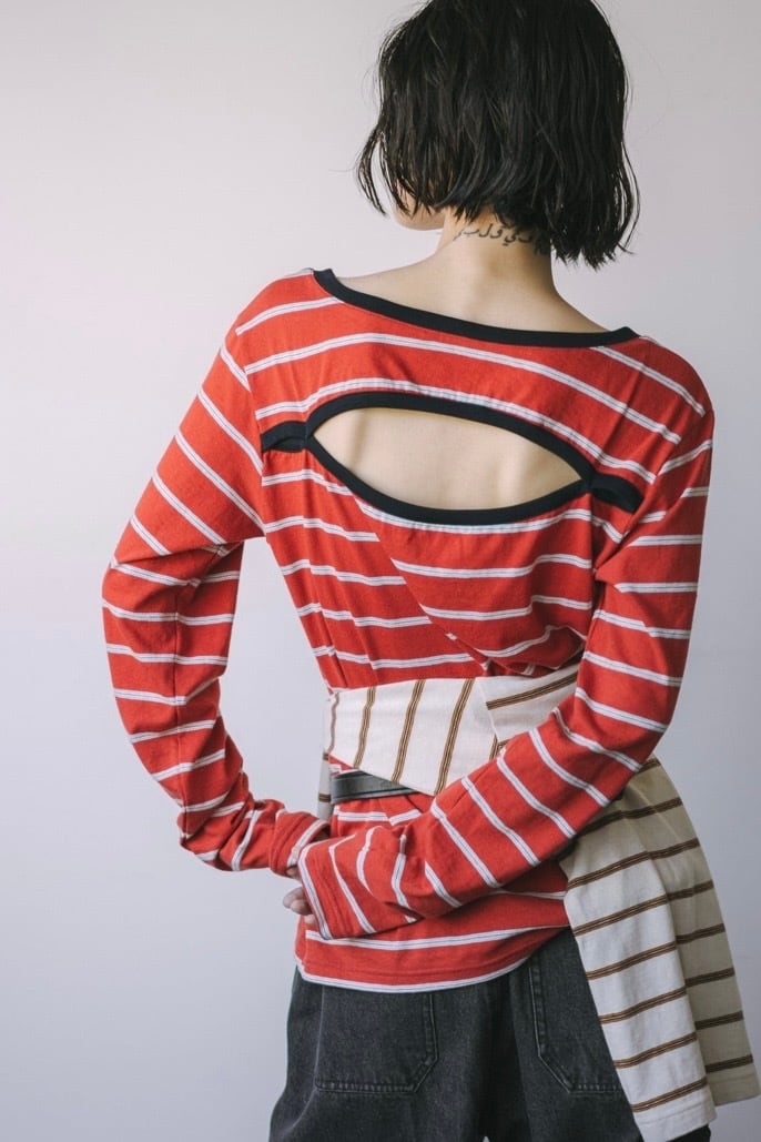 TODAYFUL Border Long T-shirts ボーダーロングTシャツ CharcoalGray