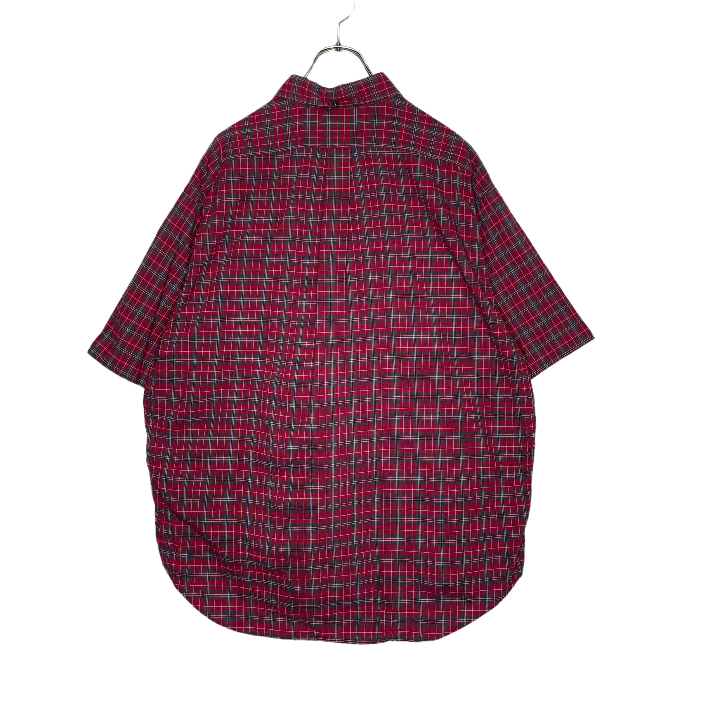 プルオーバー】POLO RALPH LAUREN 半袖シャツ L（XL相当）チェック柄 