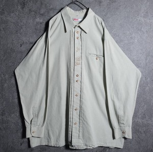 Light green embroidery design Tyrolean shirt