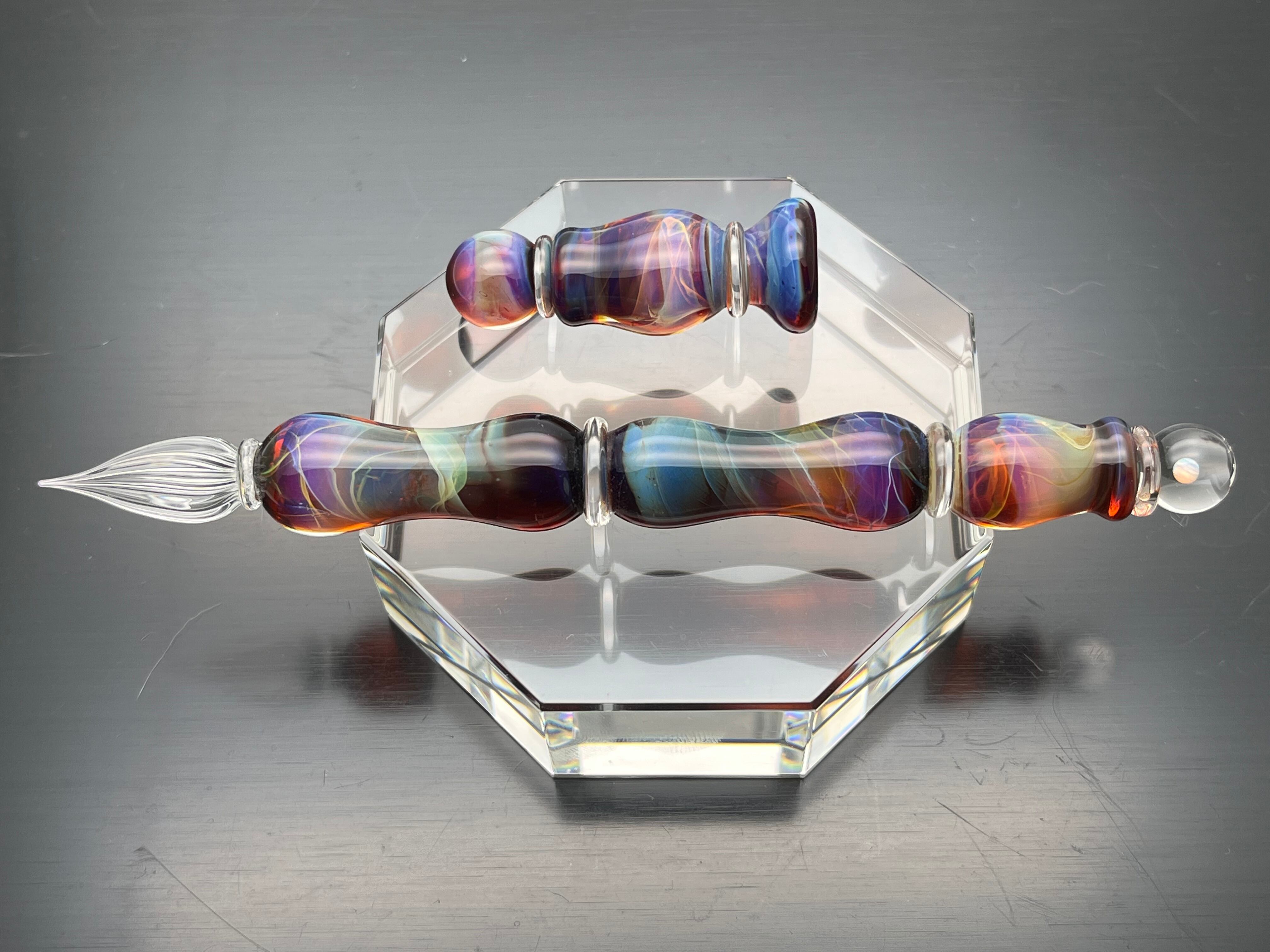 受注制作可能 Limited color edition ① 硬質ガラスペン チェス『ポーン』