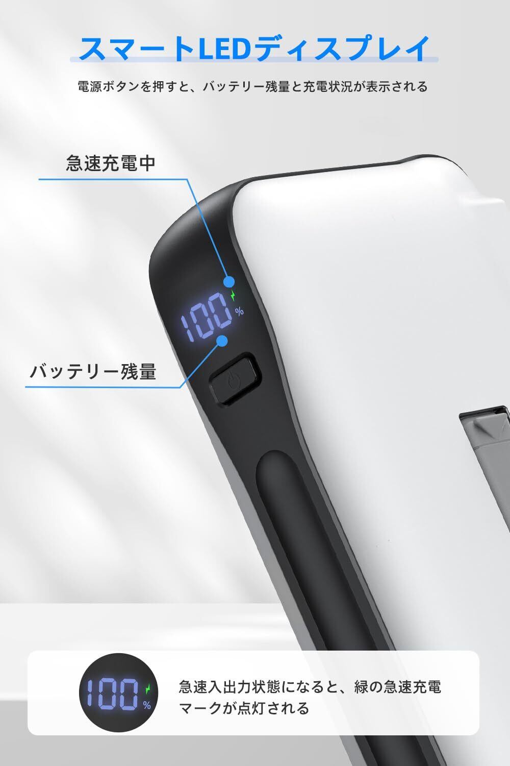 Philips(フィリップス) モバイルバッテリー コンセント一体型 10000mAh