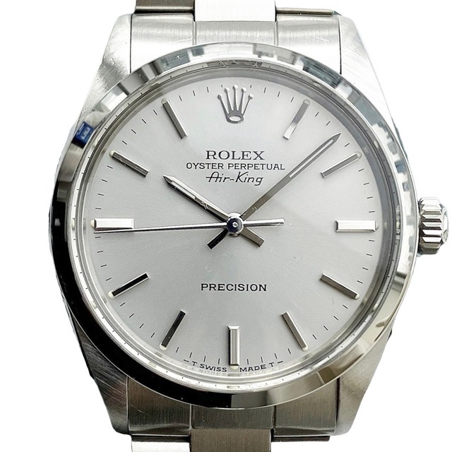Rolex Oyster Perpetual Air King 5500 (R8*****) Silver Gray Dial with Box and Paper