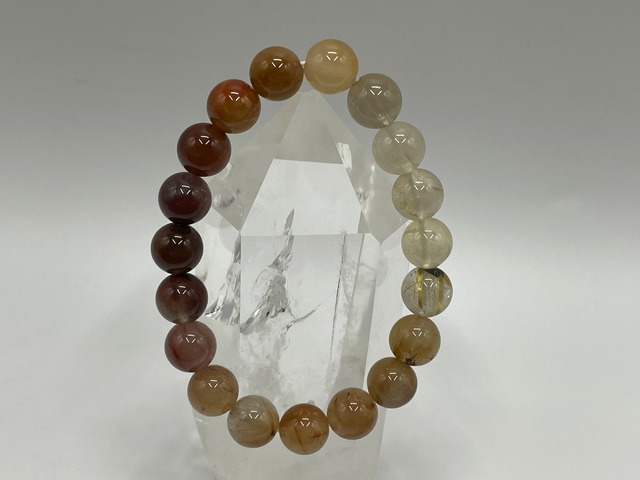 スタンダードブレスレット（MIXルチルクォーツ）