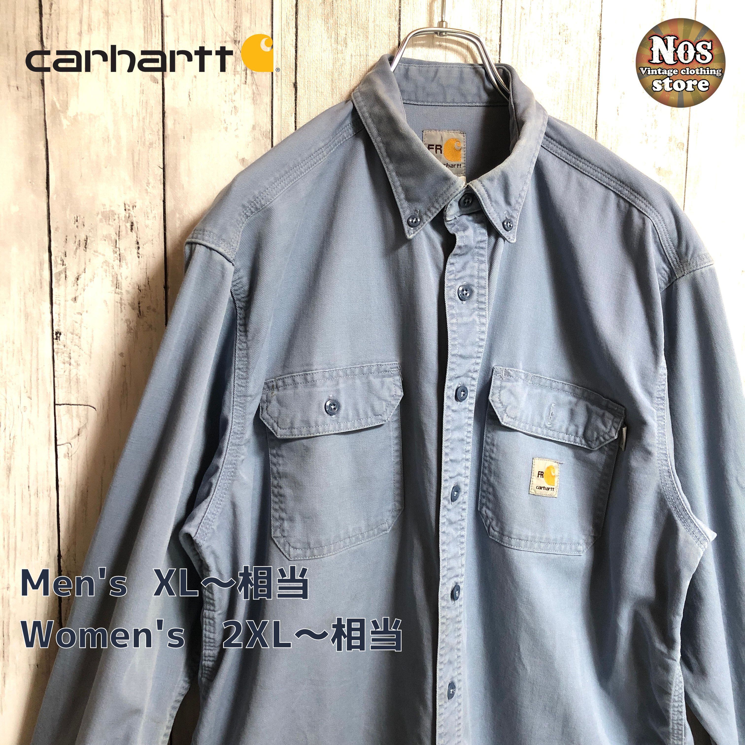 【カーハート】carhartt  ヴィンテージ　長袖シャツ　ワークシャツ　XL