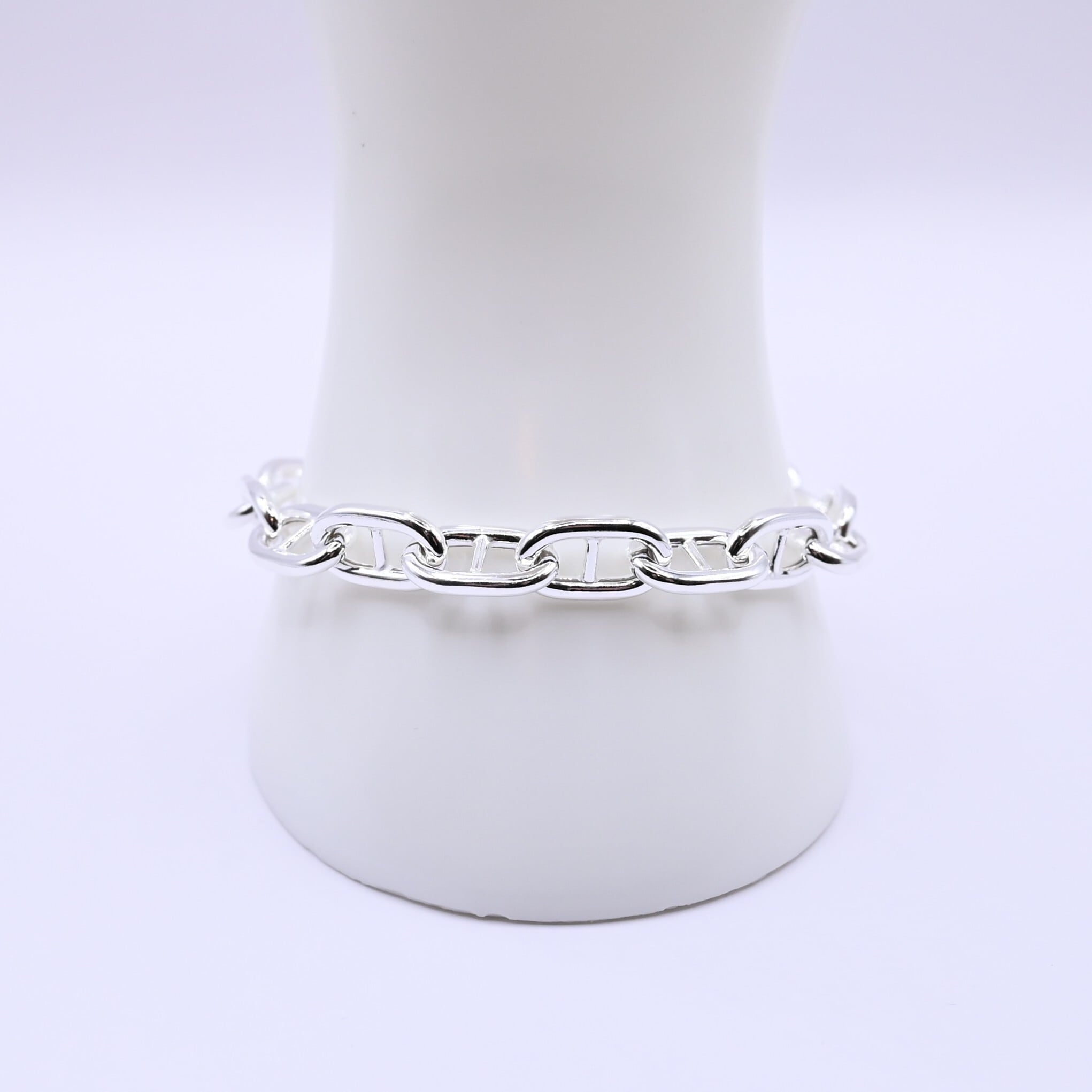 INTERIM / ANCHOR CHAIN T-BAR BRACELET ITALIAN SILVER 925 GRAND | GANKO
