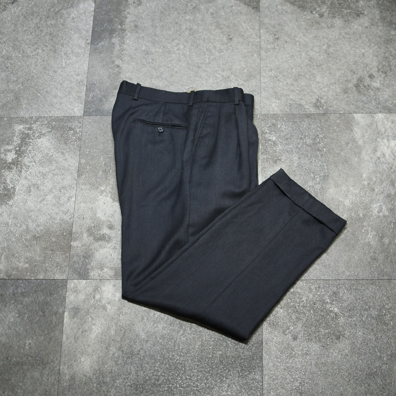 PRONTO UOMO 2 tuck slacks black