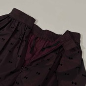 M'S GRACY エムズグレイシー リボン柄 総柄 フレアスカート 38