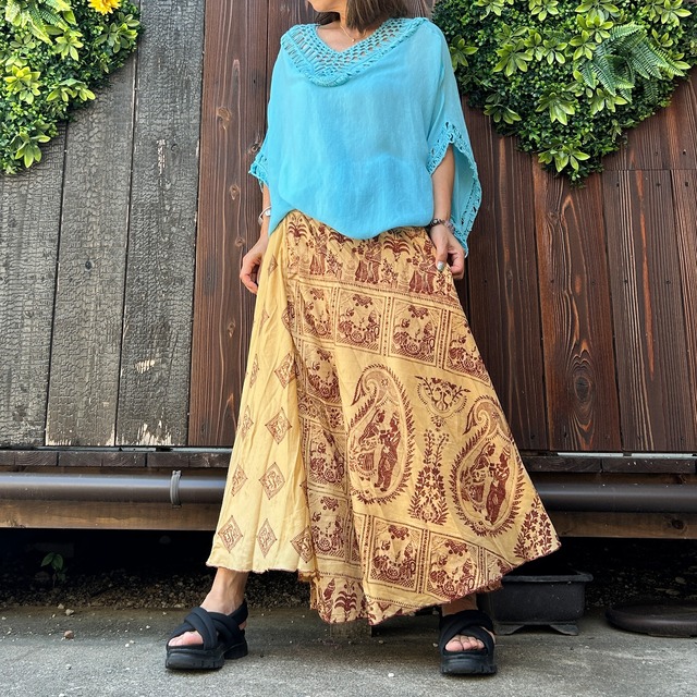 シルク巻きスカート2019