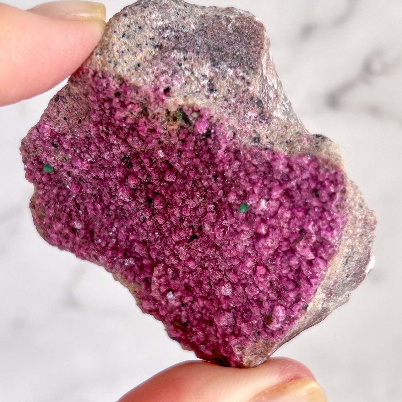 ピンクコバルトカルサイト with マラカイトB