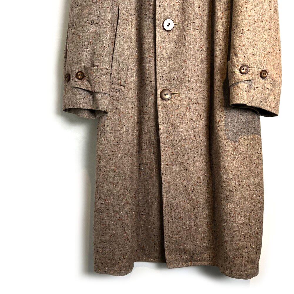 【値下げ】vintage 1960's nep coat Rock-Knit] Vintage Nep Tweed Wool Coat [1950s-] Vintage Wool Nep