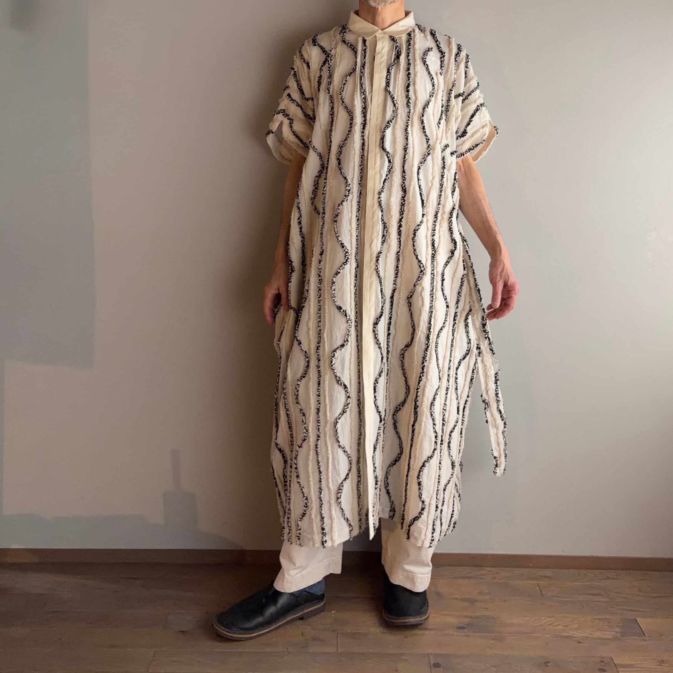 ASEEDONCLOUD/アシードンクラウド Market shirt coat #261302 White