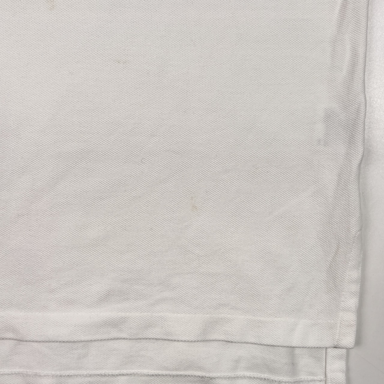 00s Polo by Ralph Lauren ラルフローレン CUSTOM FIT 鹿の子 半袖 ポロシャツ  サイズ M /ホワイト系 メンズ アメカジ