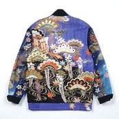 【BJK-M0029】Ssize再構築リバーシブル着物ボンバー KIMONO REVERSIBLE BOMBER JACKET