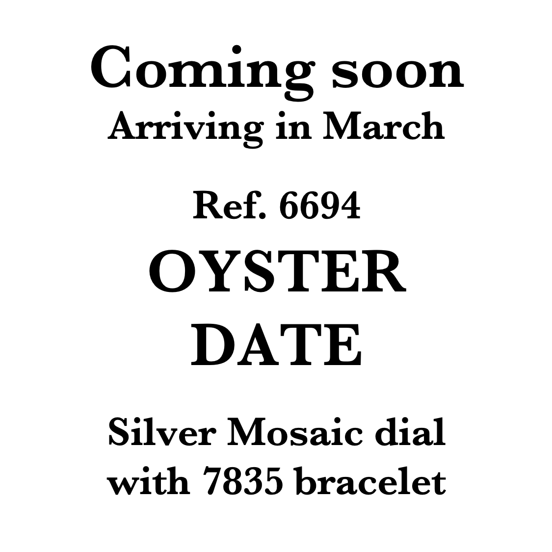 Rolex Oyster Date 6694 (29*****) Silver Mosaic Dial