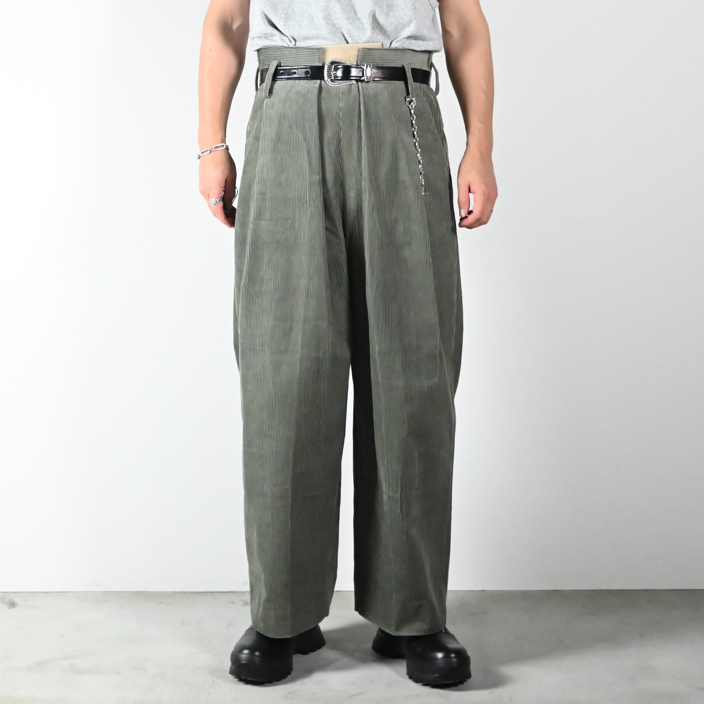 Leh / Wrap Wide Slacks | GANKO