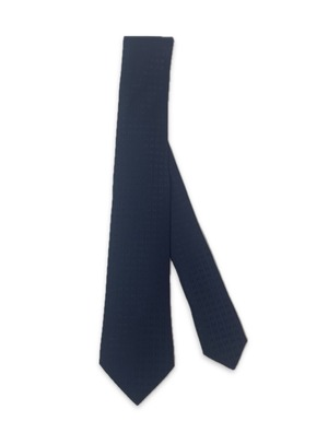 HERMES エルメス  ネクタイ メンズ HERMES  H織りタイ 7cm《ファソネ H》Marine