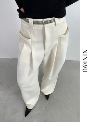 high-waist loose chic wide-pants【NINE5826】